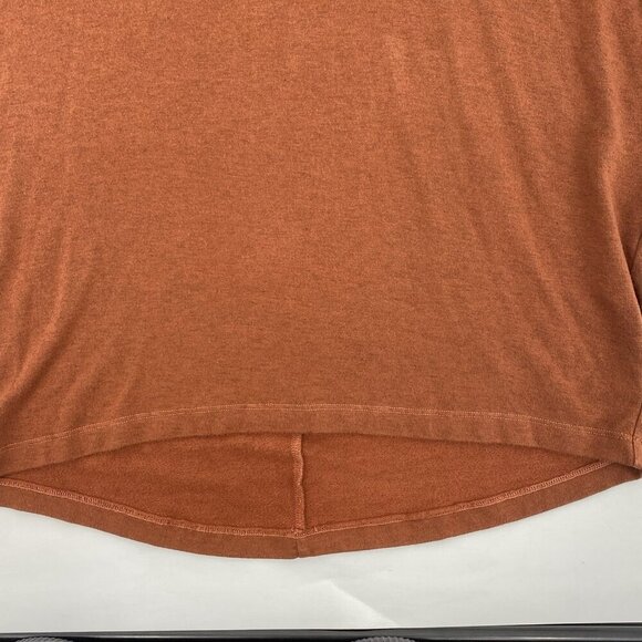 Bryn Walker Burnt Orange Dolman Sleeve Oversized Tunic Top Size XS Lagenlook - Picture 6 of 10